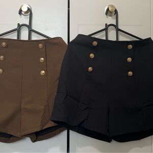 SHEENA BANGKOK BRAND High Waist Shorts with Tailored Design